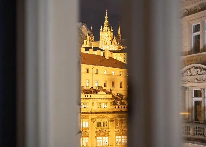 Castle View By Charles Bridge Prag